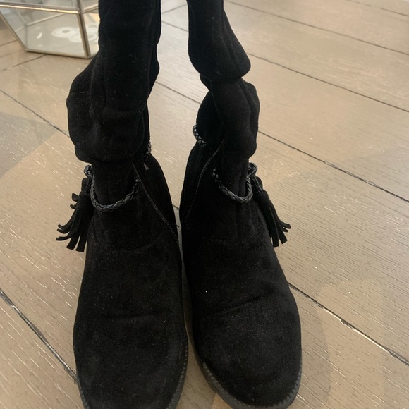 Girls suede boots - Skechers (size 11) - black - Picture 3 of 6